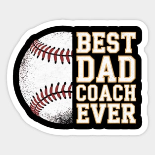 Best Dad Coach Ever Design Sticker